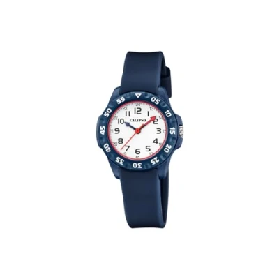 Abbildung von Calypso WATCHES Quarzuhr Kinderuhr Kunststoff dunkelblau, (Analoguhr), rund, klein (ca. 29mm) Kunststoffarmband, Fashion Style