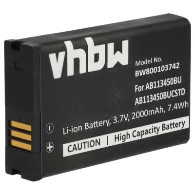 Abbildung von vhbw Akku kompatibel mit Samsung Xcover E2370 Handy Smartphone Telefon (2000mAh, 3,7V, Li Ion)