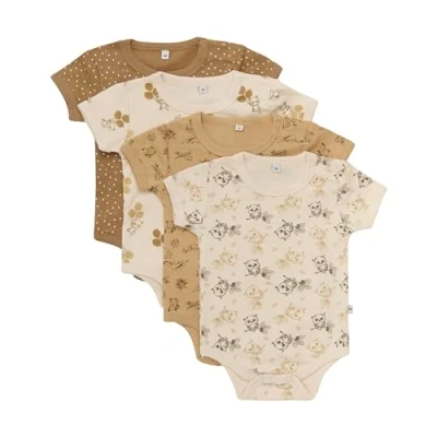 Abbildung von PIPPI Baby 4er Pack Kurzarm Body aus Oeko TEX Materialien