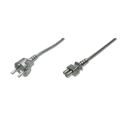 Abbildung von DIGITUS Netz Anschlusskabel 0.75 m CEE 7/7 (Typ F) auf C5 Stecker / Buchse H05VV F3G mm²