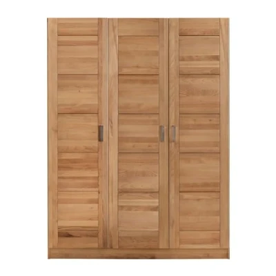 Abbildung von Möbel Store24 Kleiderschrank Türen Holz Kernbuche massiv Natur geölt 3 türig Tollo