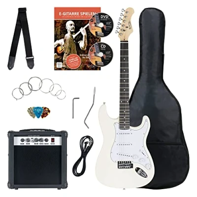 Abbildung von Rocktile E Gitarre Banger&#039;s Pack elektrische Komplettset, Set, inkl. Verstärker, Tasche, Kabel, Gurt, Schule, Schule