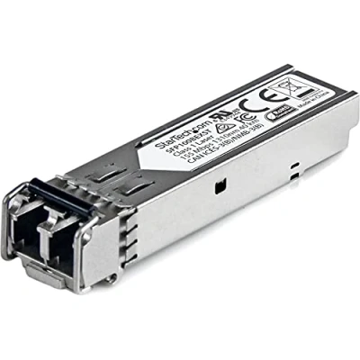 Abbildung von StarTech.com 100Base EX Upstream 100 Mbit/s Transceiver LC Fiber MSA konform 40 km SFP Modul Single Mode