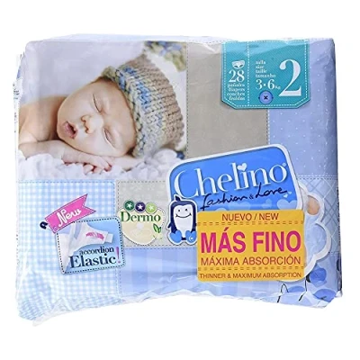 Abbildung von Indas Chelino Fashion &amp; Love Windeln Mini, Gr. 2 (3 6 kg), (6 Packungen*28 Stück)