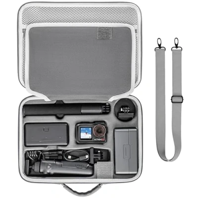 Abbildung von Tomat Action 5 Pro Tragetasche, tragbare Tragetasche für DJI Osmo Pro/4/3 Adventure Combo Zubehör MIC 2/Multifunktionaler Ladegriff