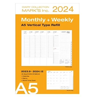 Abbildung von MARK&#039;S 2023/2024, A5 Vertical Type Refill: Von September 2023 bis Dezember 2024
