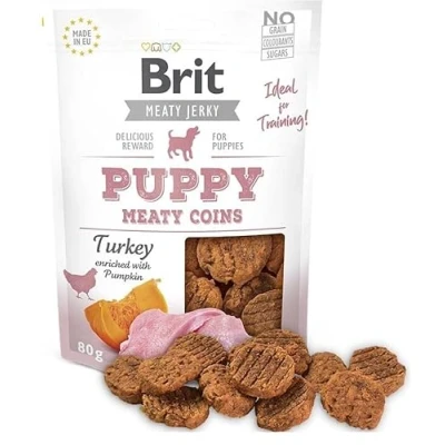 Abbildung von Brit Turkey Meaty coins, Snacks, Hund, Welpe, Türkei, 80 g