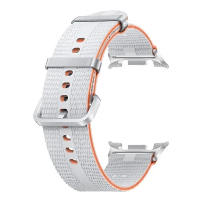 Abbildung von Original Watch8 Athleisure Band für das Galaxy Watch 8 S/M White Armband Stoff Samsung Weiß