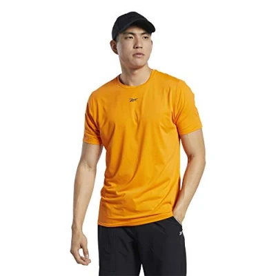 Abbildung von Reebok Herren Ts Ac Solid Move Tee T Shirt, Orange (hivior), XXL
