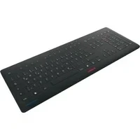 Abbildung von CHERRY STREAM PROTECT KEYBOARD WIRELESS, Kabellose Tastatur mit Abnehmbarem Silikon Tastaturschutz, Deutsches Layout (QWERTZ), Flach, Desinfizierbar, Schwarz