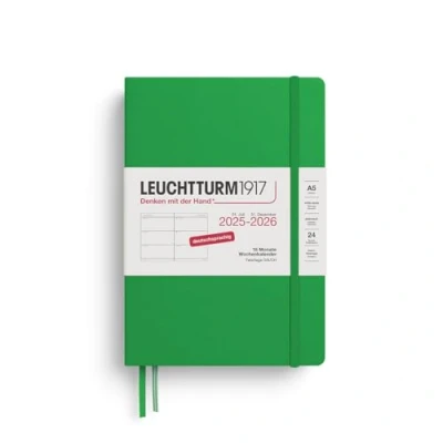 Abbildung von LEUCHTTURM1917 372630 Wochenkalender Medium (A5) 2026, 18 Monate 07.2025 12.2026, Hardcover, Spring Leaf, Deutsch