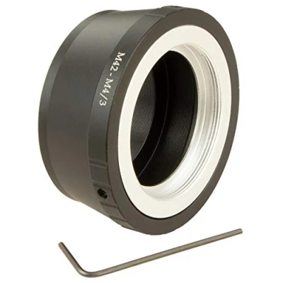 Abbildung von M42 Objektivadapter mit Schraubgewinde für Olympus, Panasonic Micro Four Thirds M4/3 Kamera