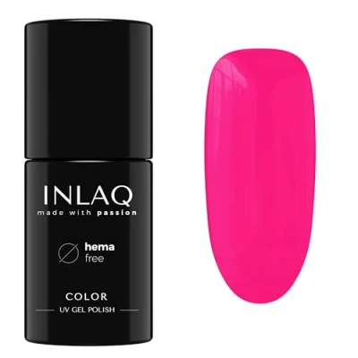 Abbildung von INLAQ® UV Nagellack Neon Pink 6 ml Hema Free Langlebiger Lack Nail Polish Sweet Candies Kollektion Gelnägel Shellac Gel Gellack ohne 1071 Jazzberry Jam