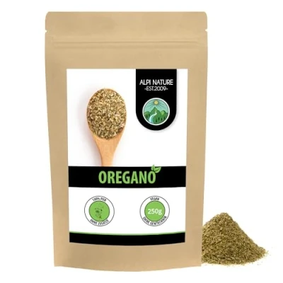 Abbildung von Oregano gerebelt (250g), schonend getrocknet, Oreganogewürz 100% rein und naturbelassen zur Zubereitung von Gewürzmischungen