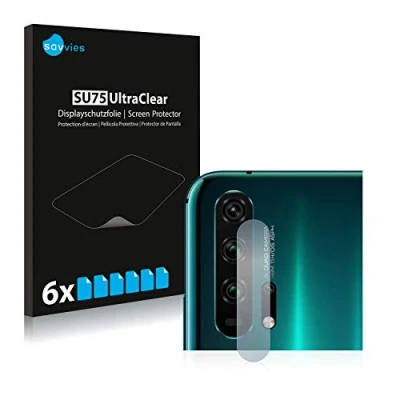 Abbildung von Savvies 6 Stück Schutzfolie für Honor 20 Pro (NUR Kameraschutz) Displayschutz Folie Ultra Transparent