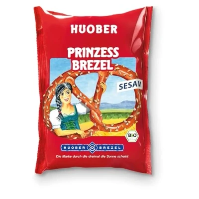 Abbildung von Huober Bio Salzgebäck Prinzess Brezel Sesam, 125 g