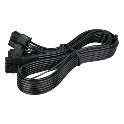 Abbildung von SilverStone Technology PP15 EPS, 2 x EPS 8 Pin (Netzteil) zu 12+4 (GPU) 12V 2x6 PCIe Gen5 Kabel, SST