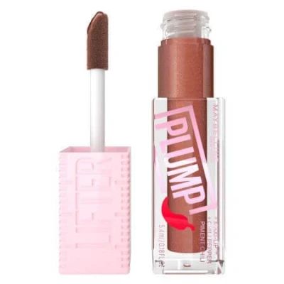 Abbildung von Maybelline Lifter Gloss Plumping Lip Lasting Hydration Formula With Hyaluronic Acid and Chilli Pepper (Various Shades) Cocoa Zing