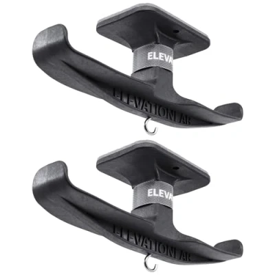 Abbildung von Elevation Lab The Anchor Pro (2er Pack) extra starke Untertisch Kopfhörer Halterung mit integriertem Kabelmanagement