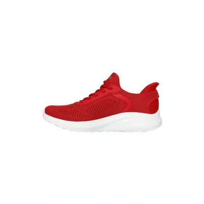 Abbildung von Skechers Damen Hands Free Slip Ins Bobs Squad Chaos Current Muse Sneaker, Rot/Ausflug, einfarbig (Getaway Solids), 37 EU