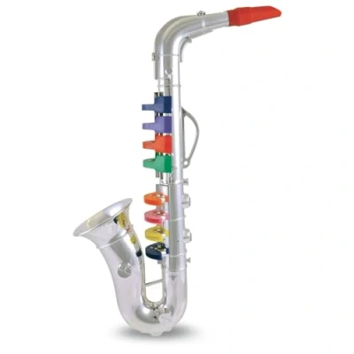 Abbildung von Bontempi 324331 Musikinstrument Saxophon 8 Noten, Blau