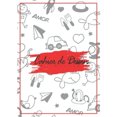 Abbildung von Cahier de Dessin A4: Mon Carnet Format A4 21x29.7 cm 120 Pages Blanches Croquis A4, Bloc Feuilles Pour ... Saint Valentin Les Mères Copines