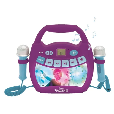Abbildung von Lexibook Leuchtender digitaler Karaoke Player mit 2 Mikrofonen Die Eiskönigin Völlig unverfroren