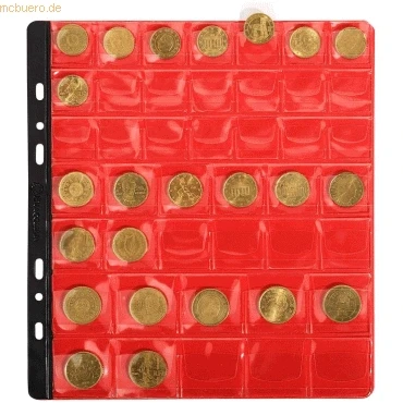 Abbildung von 5 x Exacompta Münzenhüllen 24,5x25cm transparent VE=3 Blätter a 43 Fel