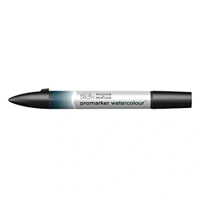 Abbildung von Winsor &amp; Newton 0201322 Aquarellmarker 2 Spitzen, Pinsel und feiner Spitze, lichtecht, hochpigmentierte Aquarellfarben für Kalligrafie, Zeichnungen Indigo