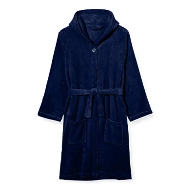 Abbildung von Playshoes Kinderbademantel Fleece Bademantel uni