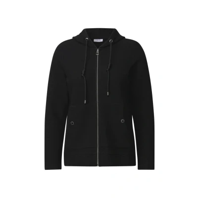 Abbildung von Cecil Sweatjacke, Damen, Größe: XL, Schwarz