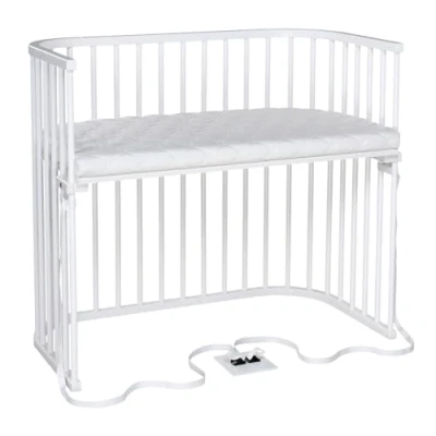 Abbildung von babybay Beistellbett Boxspring XXL weiß mit Matratze Classic Soft