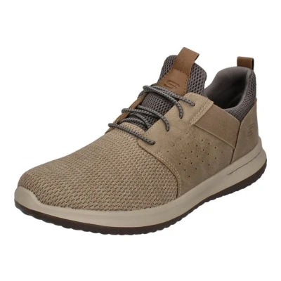 Abbildung von Skechers Delson Sportlicher Schnürer, Herren, Größe: 49.5, Taupe Schuhe