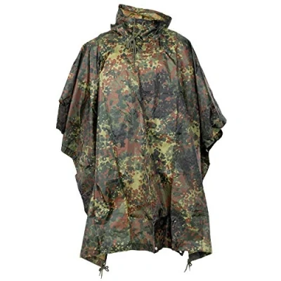 Abbildung von MFH US Poncho Ripstop (DE/NL/SE/PL, Alphanumerisch, Einheitsgröße, Regular, flecktarn)