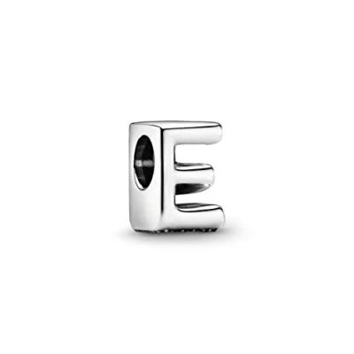 Abbildung von Pandora Bead Charm Buchstabe E 797459 Silber