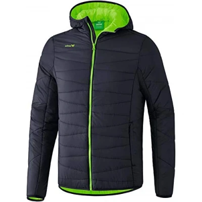Abbildung von Erima Herren Basic Steppjacke, Dunkelgrau/Green Gecko, XXL EU