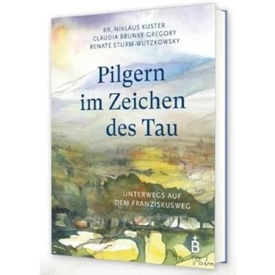 Abbildung von Pilgern im Zeichen des Tau: Unterwegs auf dem Franziskusweg