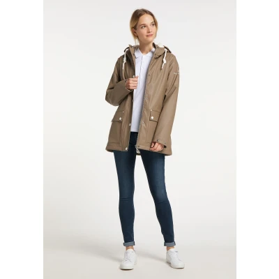 Abbildung von DREIMASTER Maritim Damen Regenjacke XXL / Schlamm 100% Polyester