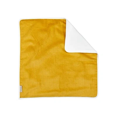 Abbildung von KraftKids Wickeltischunterlage Cord Breitcord Gelb Mustard, Windelmatte aus 100% Baumwolle, wasserundurchlässige Reise Wickelunterlage