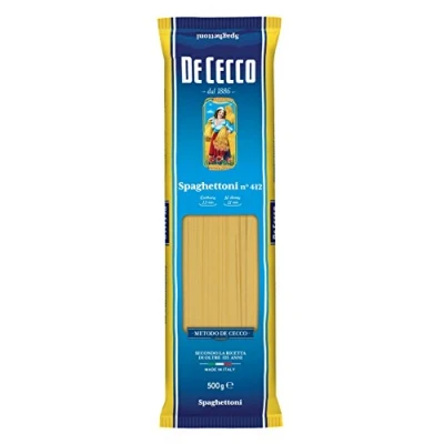 Abbildung von 5x Pasta De Cecco 100% Italienisch Spaghettoni n. 412 Nudeln 500g