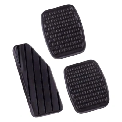 Abbildung von Auto Bremspedal 3 Teil/satz Für Suzuki Swift Schwarz Gummi Accelerator Gas Bremse Kupplung Pedal Pad Abdeckung 49751 79001 49451 60B00 Pedale