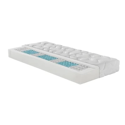 Abbildung von Irisette Lotus orthopädische 7 Zonen 500er Tonnentaschenfederkernmatratze, Härtegrad 2 (weich), 100 x 200 cm, Öko Tex zertifiziert, produziert nach deutschem Qualitätsstandard
