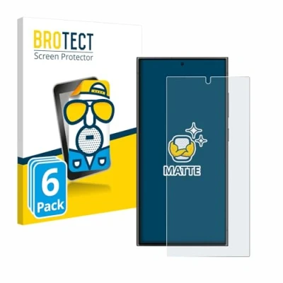 Abbildung von BROTECT Entspiegelungs Schutzfolie für Samsung Galaxy S24 Ultra (6 Stück) Matte Displayschutz Folie, Anti Reflex, Fingerprint