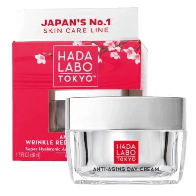 Abbildung von Hada Labo Tokyo Skincare Anti Aging Creme Frauen 50 ml Falten Tagescreme mit Kollagen und Retinol für Gesichtspflege Gesichtscreme Damen 40+