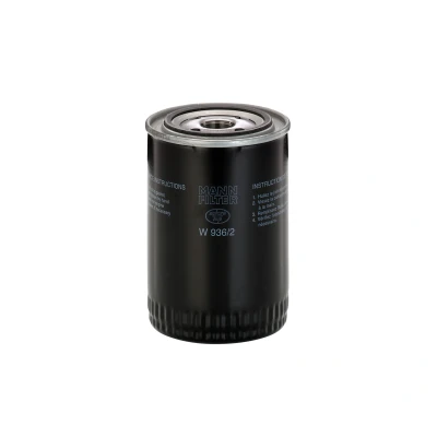 Abbildung von MANN FILTER W 936/2 Ölfilter 13/16 16 UN 2B mit einem Rücklaufsperrventil Anschraubfilter LAND ROVER: Range Rover 1, 2000 3500 Limousine