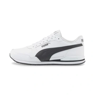 Abbildung von Puma ST Runner V3 Unisex Sneaker low, Größe: 40.5, White/black Leder und lederimitat