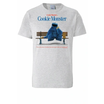 Abbildung von Logoshirt Sesamstrasse KRÜMELMONSTER Tshirt print, Damen, Größe: 5XL, Grau meliert