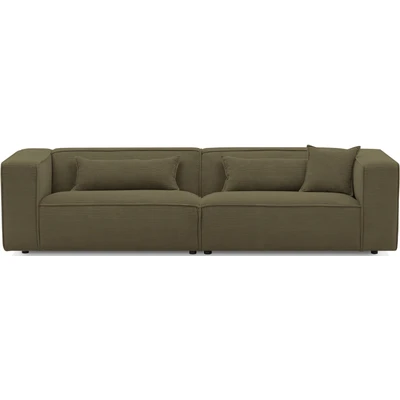 Abbildung von LeGer Home by Lena Gercke 3 Sitzer &quot;PIARA&quot;, Inklusive 2 Rückenkissen 80x35 cm und 1 Zierkissen 40x40