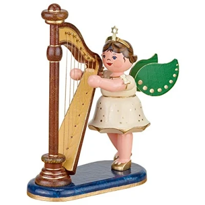 Abbildung von Engel mit Harfe 10cm