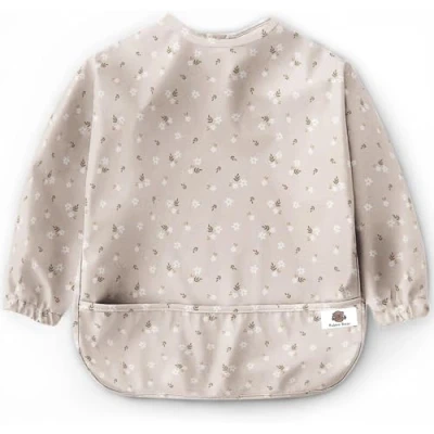Abbildung von Bubba Bear Lätzchen für Baby mit Ärmel Abwaschbare Ärmeln, Essen, Ganzkörper Baby, Ärmellätzchen Beikost (Mauve Floral)